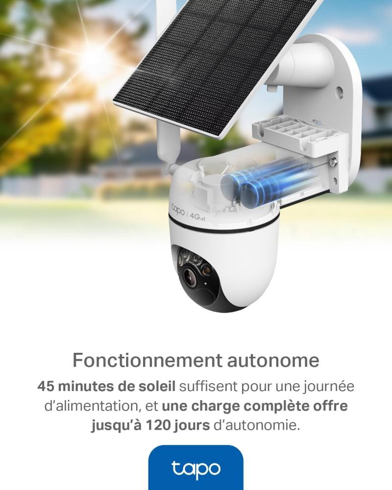 Caméra de Surveillance Solaire 4G Tapo C615G KIT 2K 3MP au Cameroun