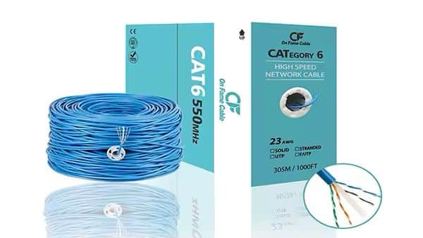 Rouleau câble réseau CAT 6 (305m) – Haute performance pour vos installations réseau - Akwa Marketplace