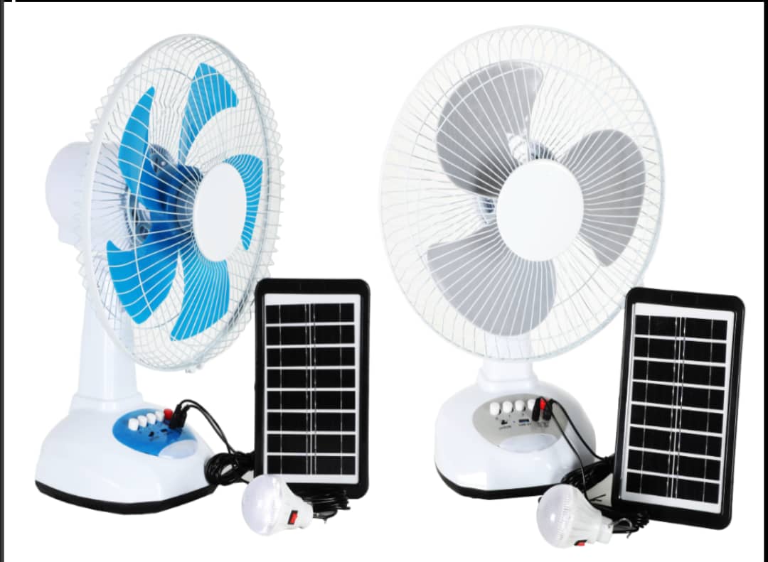 Ventilateur de table solaire de 12 pouces - Akwa Marketplace